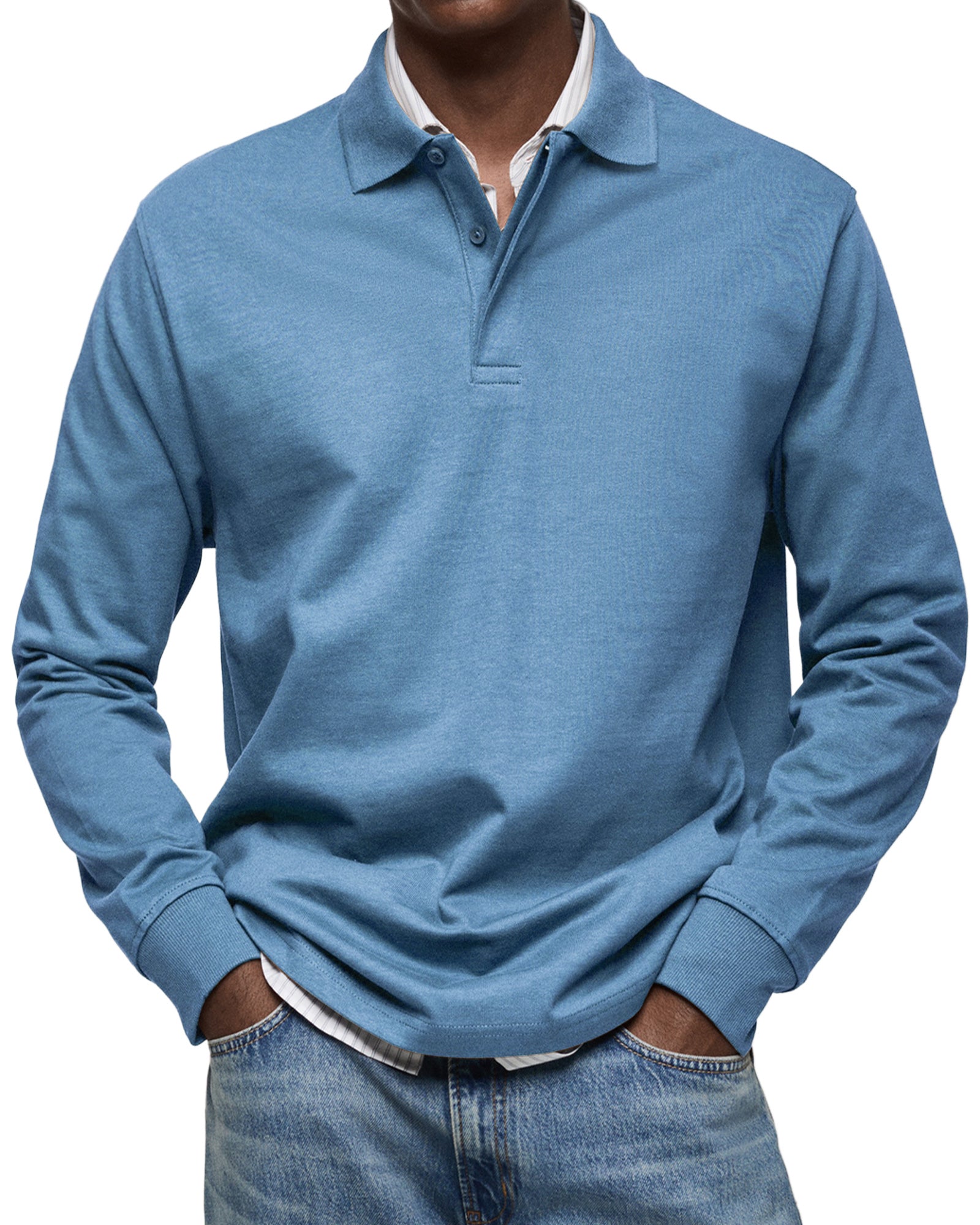Maglietta Polo a Maniche Lunghe Alexandre Casual - Stile e Comfort per Ogni Occasione!