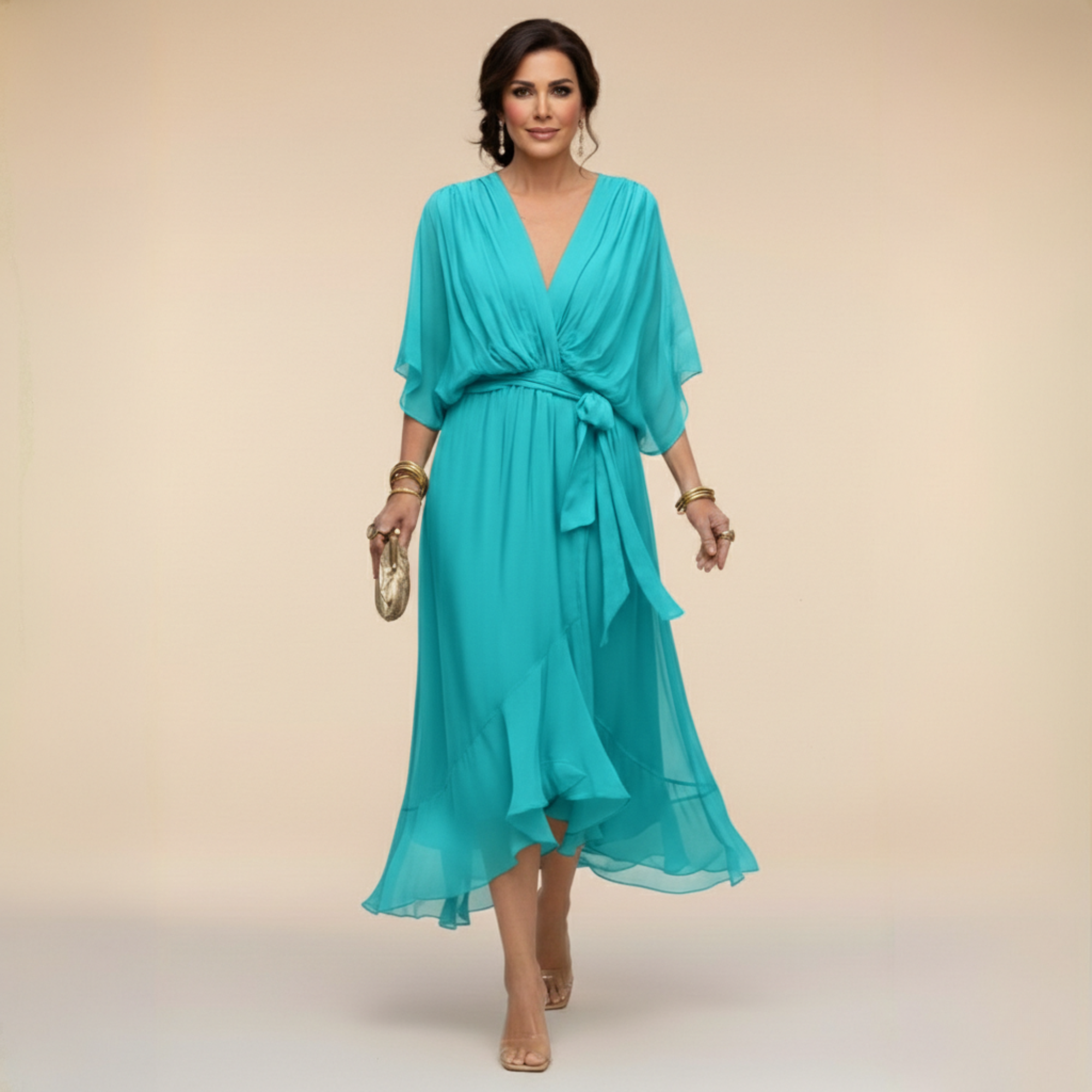 MONICA | Abito Chiffon Elegante e Leggero