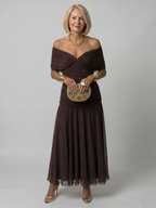 Calen | Vestito Midi Spalle Scoperte - Eleganza e Stile