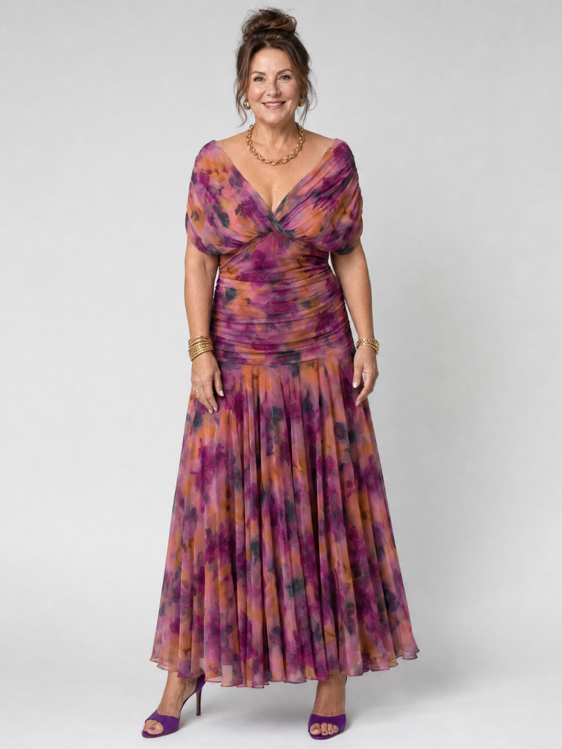 Calen | Vestito Midi Spalle Scoperte - Eleganza e Stile