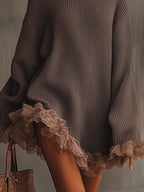 Lira | Abito in Maglia con Volant - Morbido, Caldo e Romantico per un Look Incantevole