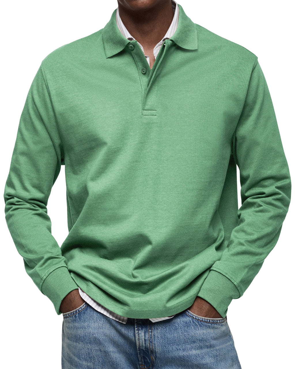 Maglietta Polo a Maniche Lunghe Alexandre Casual - Stile e Comfort per Ogni Occasione!