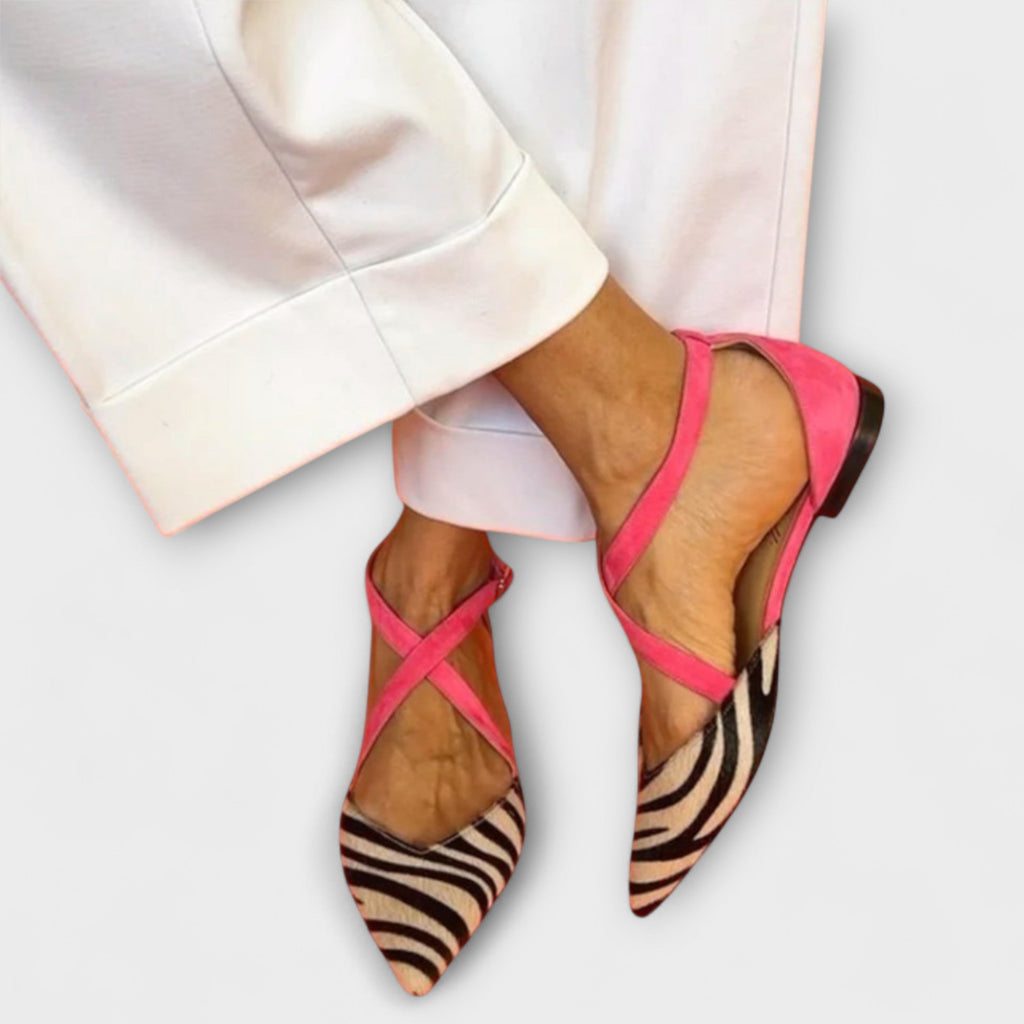 Fenna - Ballerine Eleganti a Righe per un Look Chic