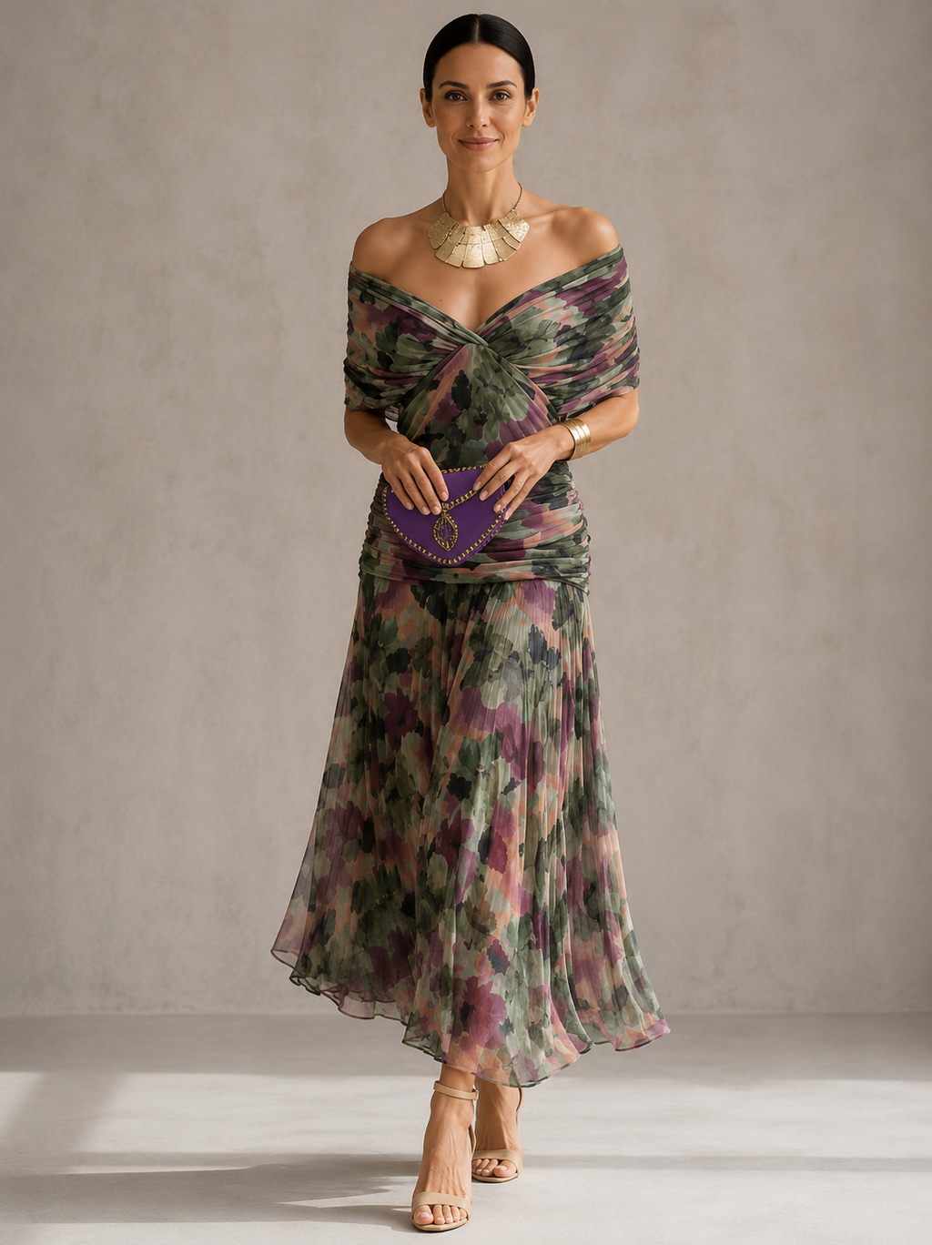 Hendrika | Abito da Sera Corallo Elegante e Raffinato