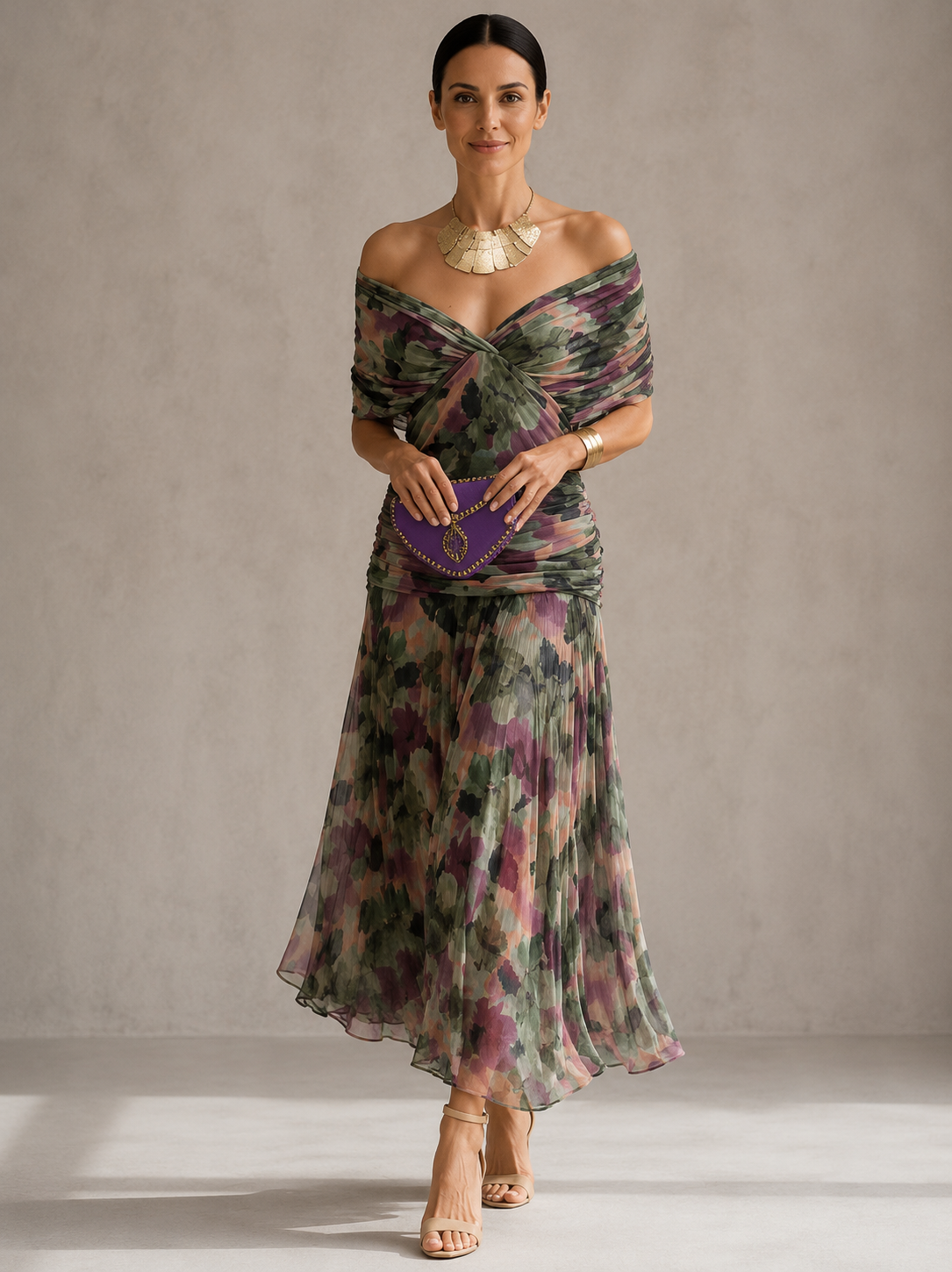 Hendrika | Abito da Sera Corallo Elegante e Raffinato