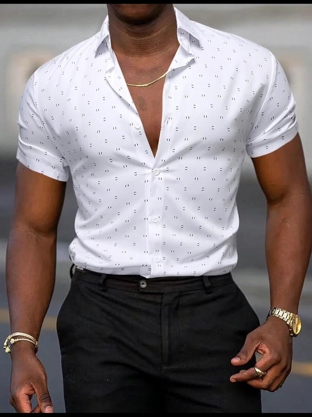 Giulio | Camicia Estiva alla Moda con Stampa Unica