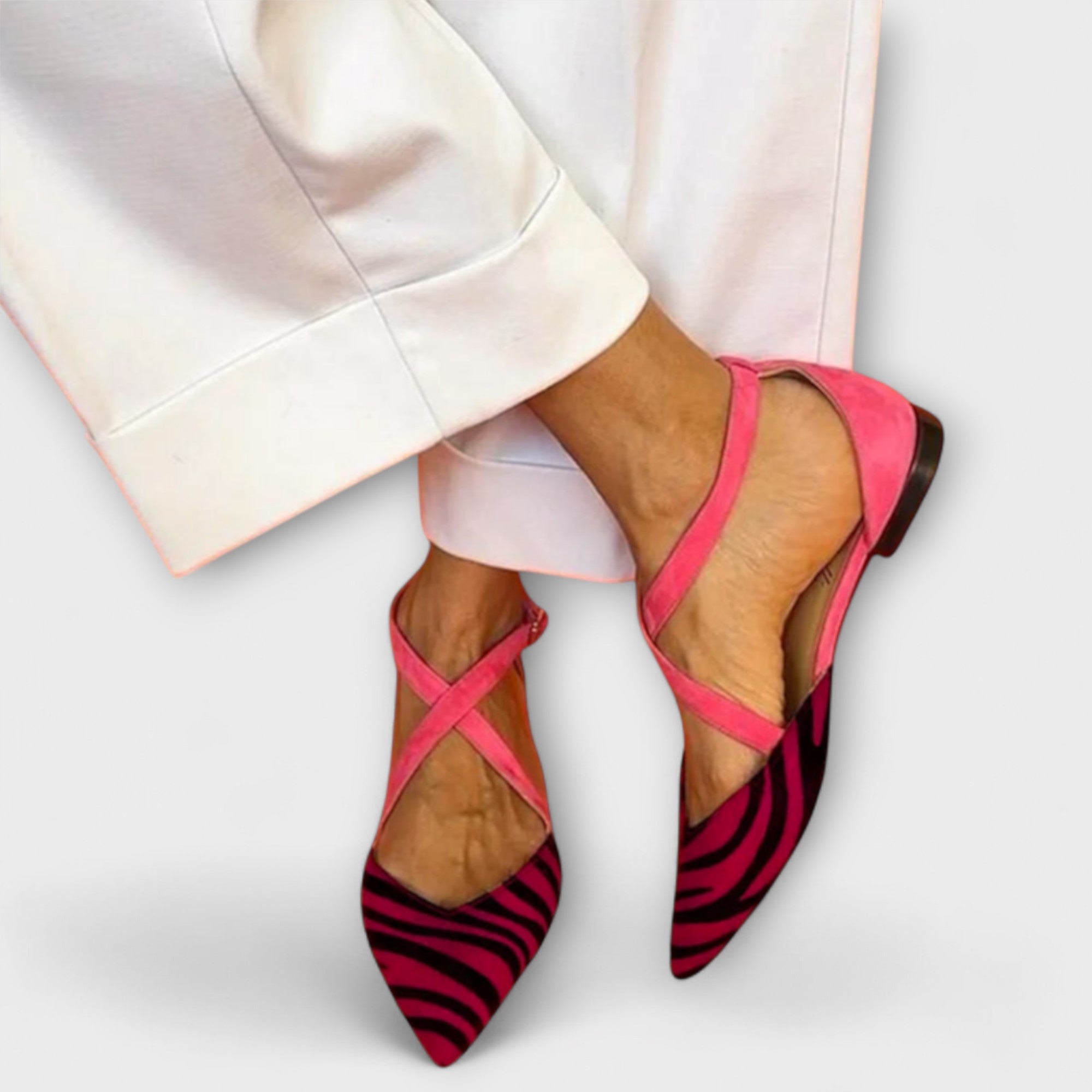 Fenna - Ballerine Eleganti a Righe per un Look Chic