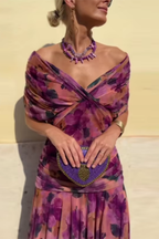 Hendrika | Abito da Sera Corallo Elegante e Raffinato