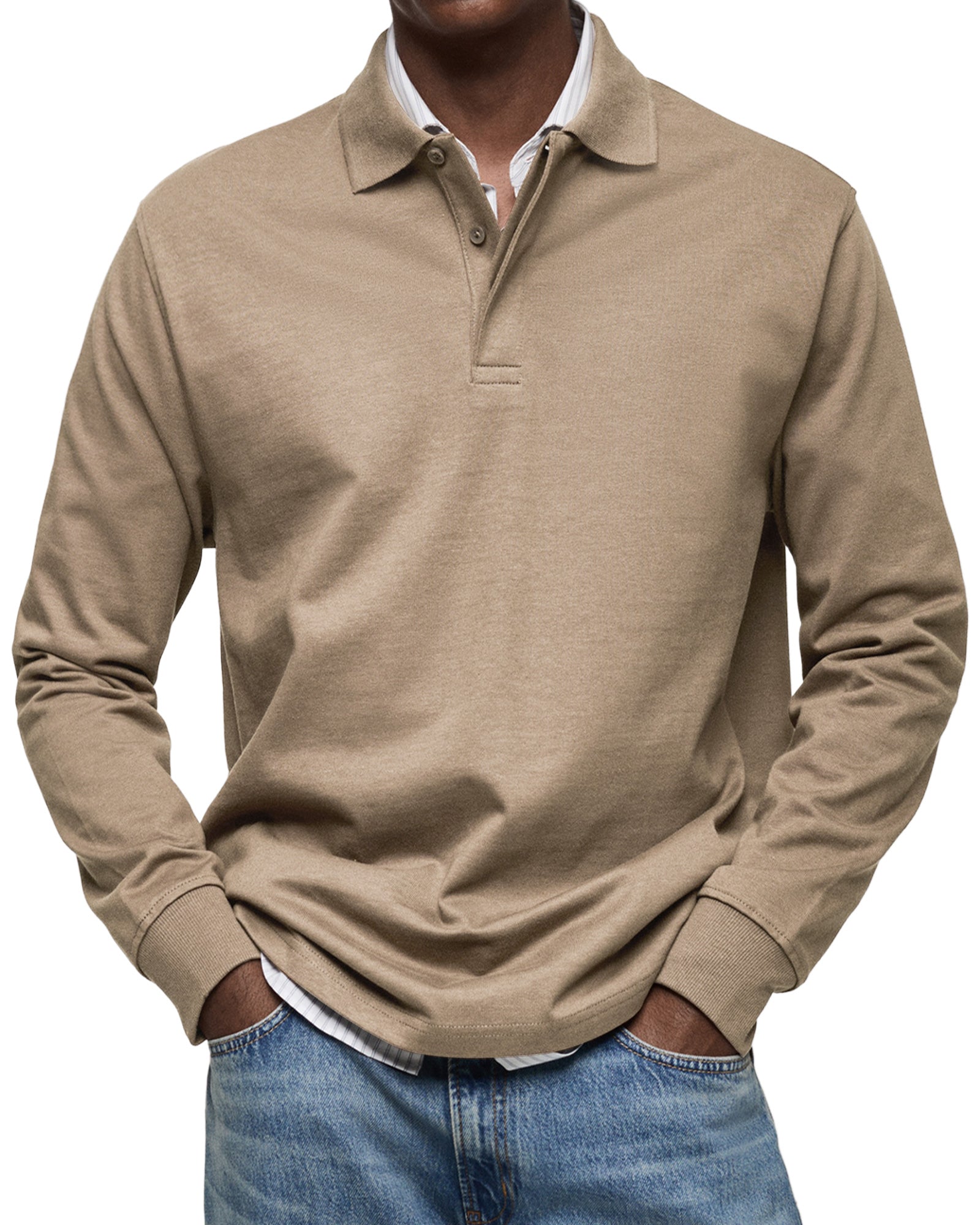 Maglietta Polo a Maniche Lunghe Alexandre Casual - Stile e Comfort per Ogni Occasione!