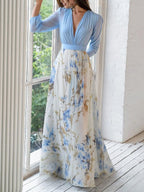 Penelope | Abito Maxi Floreale Elegante per Stile e Comfort