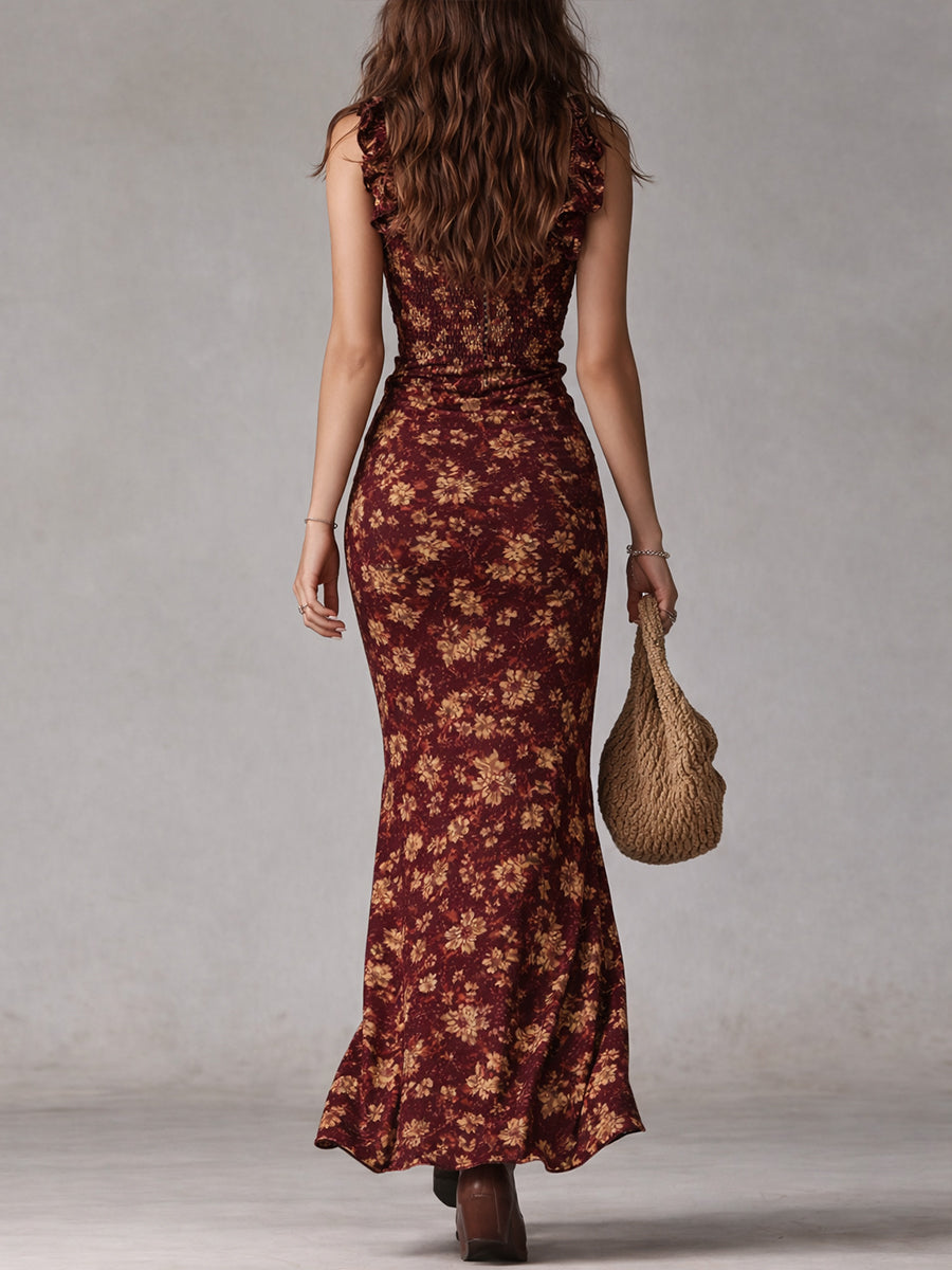 Mayfair | Elegante Abito Lungo in Stile Retrò