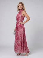 Avien | Elegante Abito Midi con Collo All'Americana - Stile Unico per Ogni Occasione!