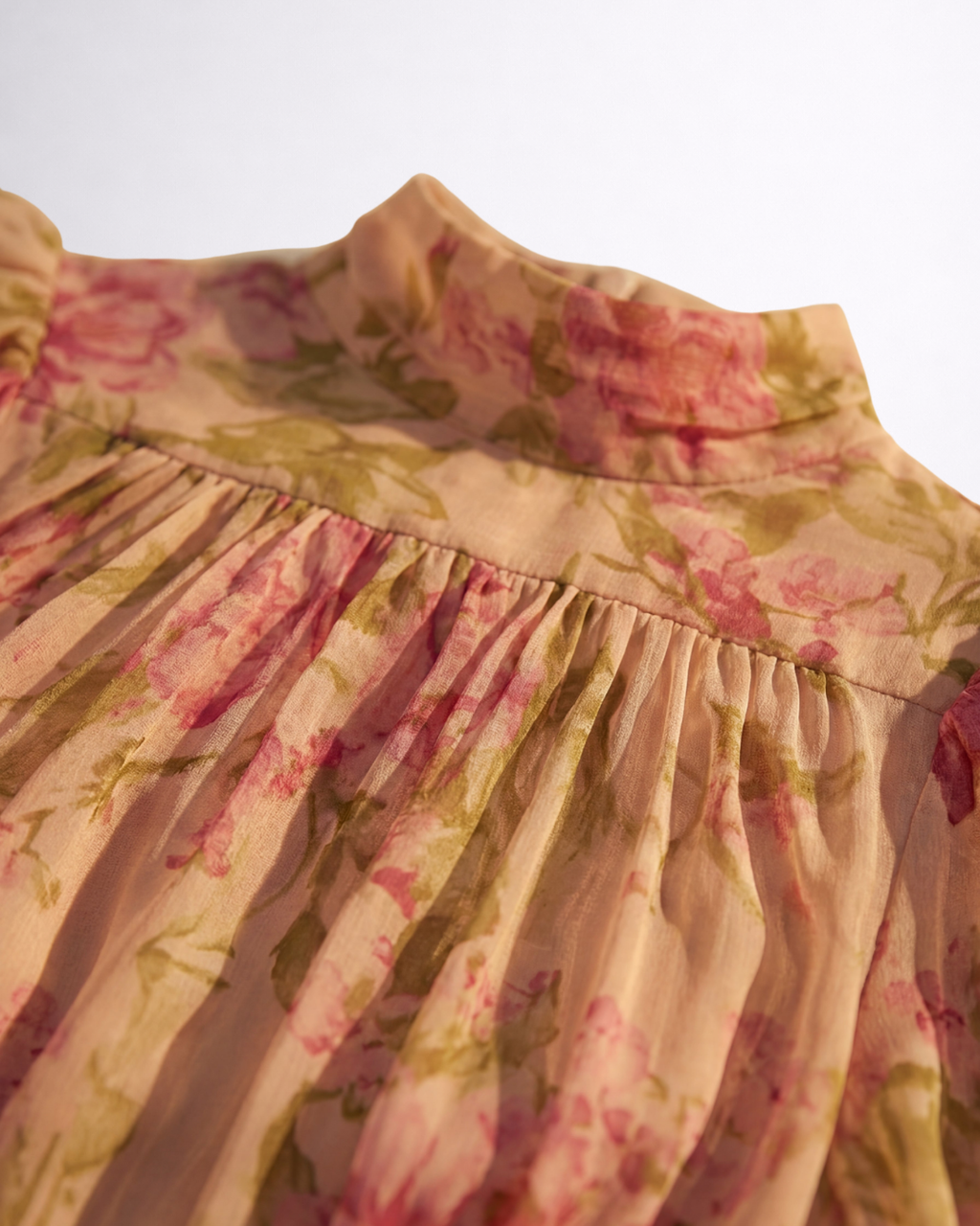 Rosario | Abito Lungo Floreale in Chiffon: Eleganza e Stile per Ogni Occasione