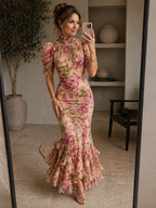 SAE | Maxi Abito Rosa Elegante - Stile e Comfort per Ogni Occasione!