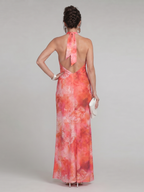 Coraline | Maxi Abito Scollo All'Americana con Stampa Unica - Stile e Comfort