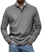 Maglietta Polo a Maniche Lunghe Alexandre Casual - Stile e Comfort per Ogni Occasione!