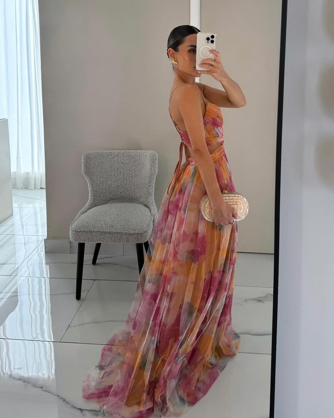 Giselle | Maxi-Abito Floreale Incantevole per un Look da Sogno