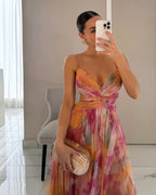 Giselle | Maxi-Abito Floreale Incantevole per un Look da Sogno