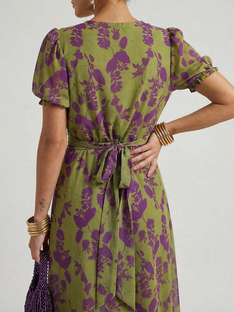 Virel | Vestito Midi Floreale Chic e Confortevole