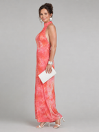 Coraline | Maxi Abito Scollo All'Americana con Stampa Unica - Stile e Comfort