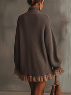 Lira | Abito in Maglia con Volant - Morbido, Caldo e Romantico per un Look Incantevole