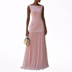 Celeste | Maxi Abito Plissettato Elegante per Ogni Occasione