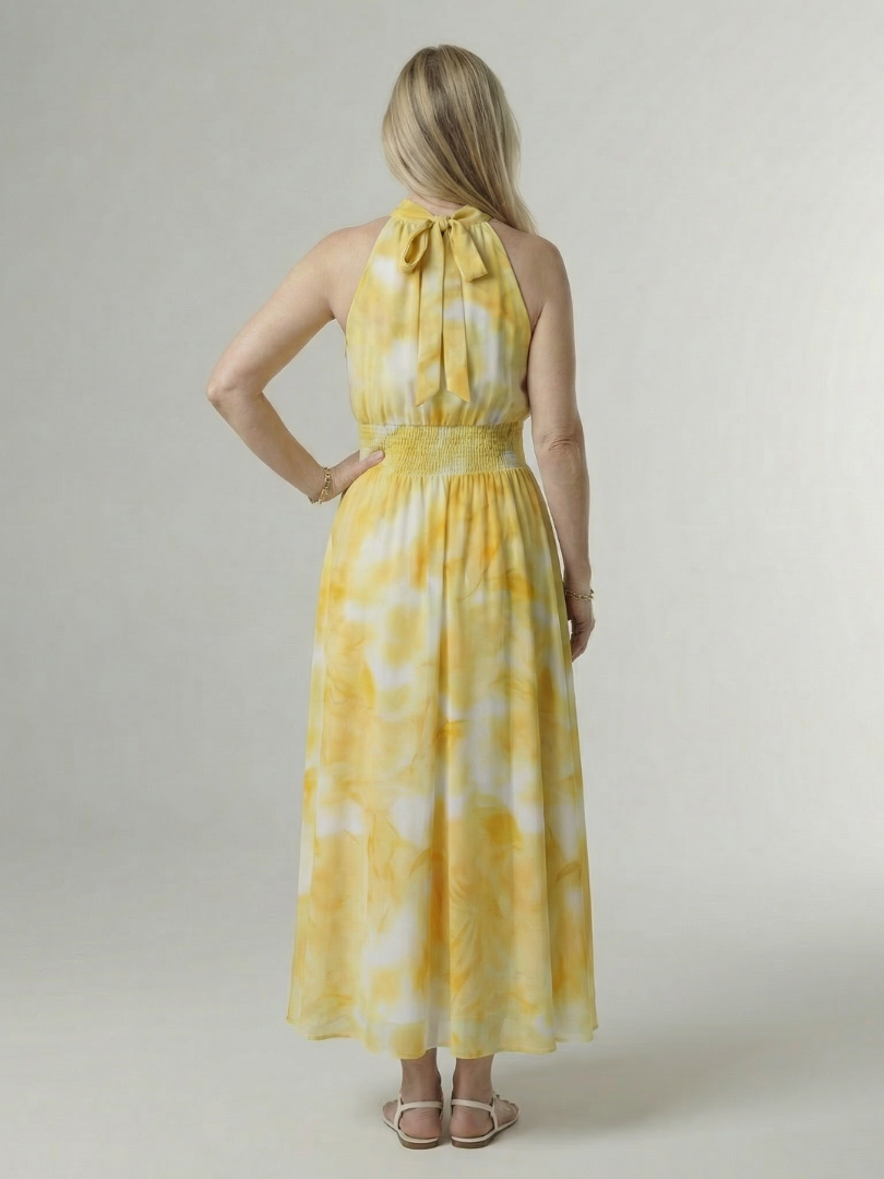 Sylin | Abito Midi Elegante con Scollo All'Americana - Stile e Comfort per Ogni Occasione!