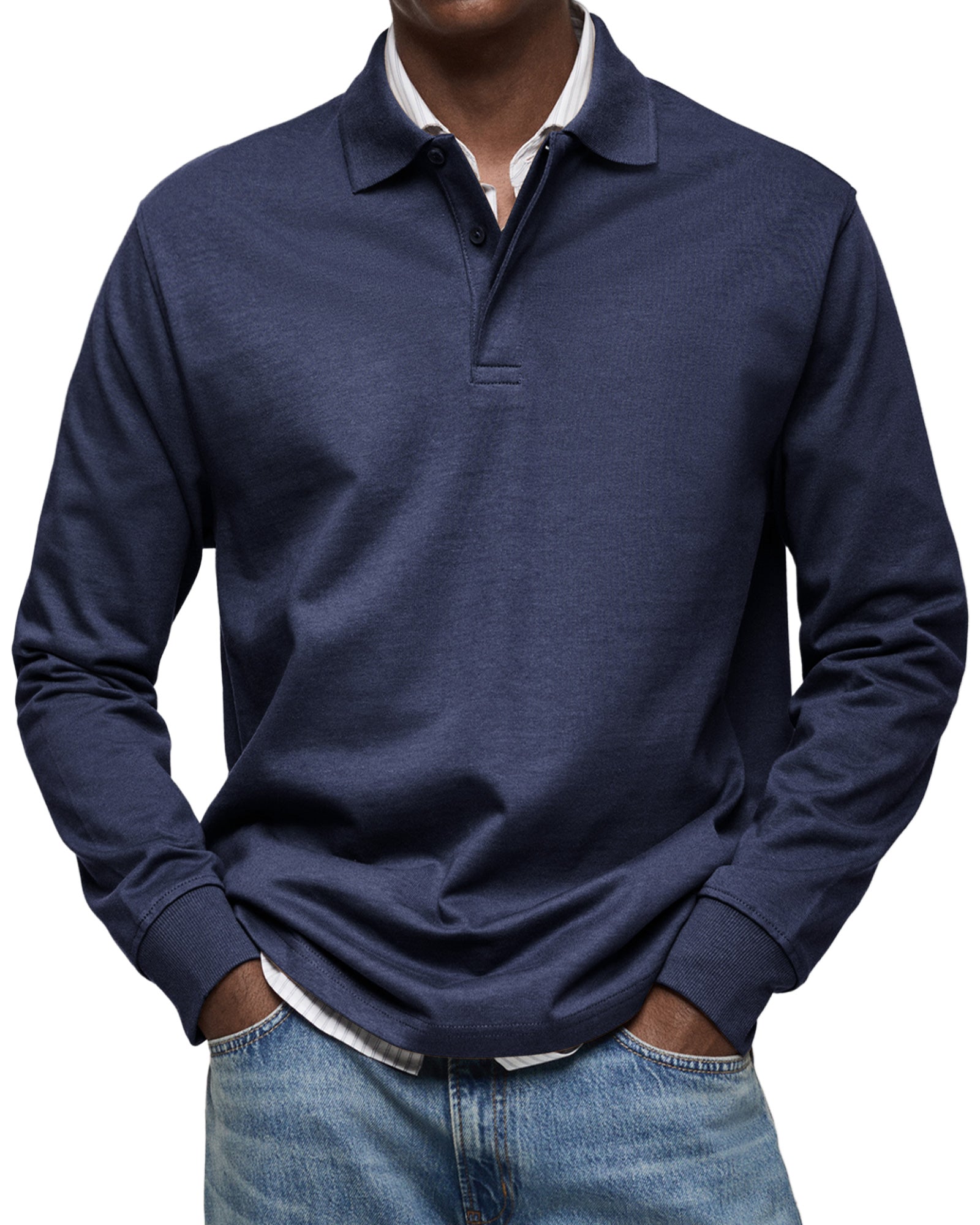 Maglietta Polo a Maniche Lunghe Alexandre Casual - Stile e Comfort per Ogni Occasione!