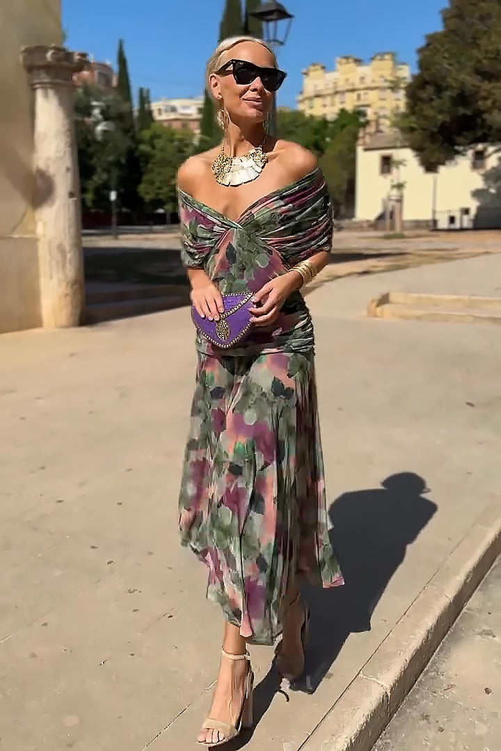 Hendrika | Abito da Sera Corallo Elegante e Raffinato