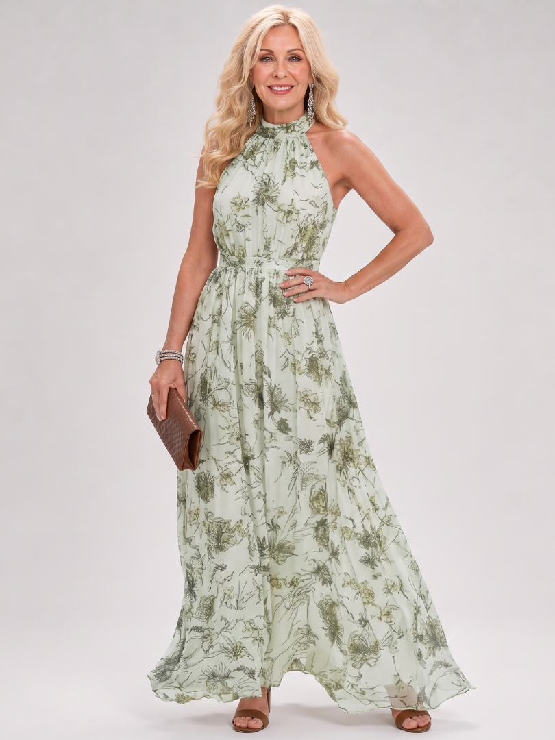 Guinevere | Abito Midi Floreale con Gonna Fluida - Eleganza e Stile per Ogni Occasione!