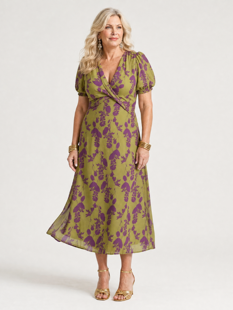 Virel | Vestito Midi Floreale Chic e Confortevole
