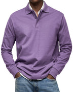 Maglietta Polo a Maniche Lunghe Alexandre Casual - Stile e Comfort per Ogni Occasione!
