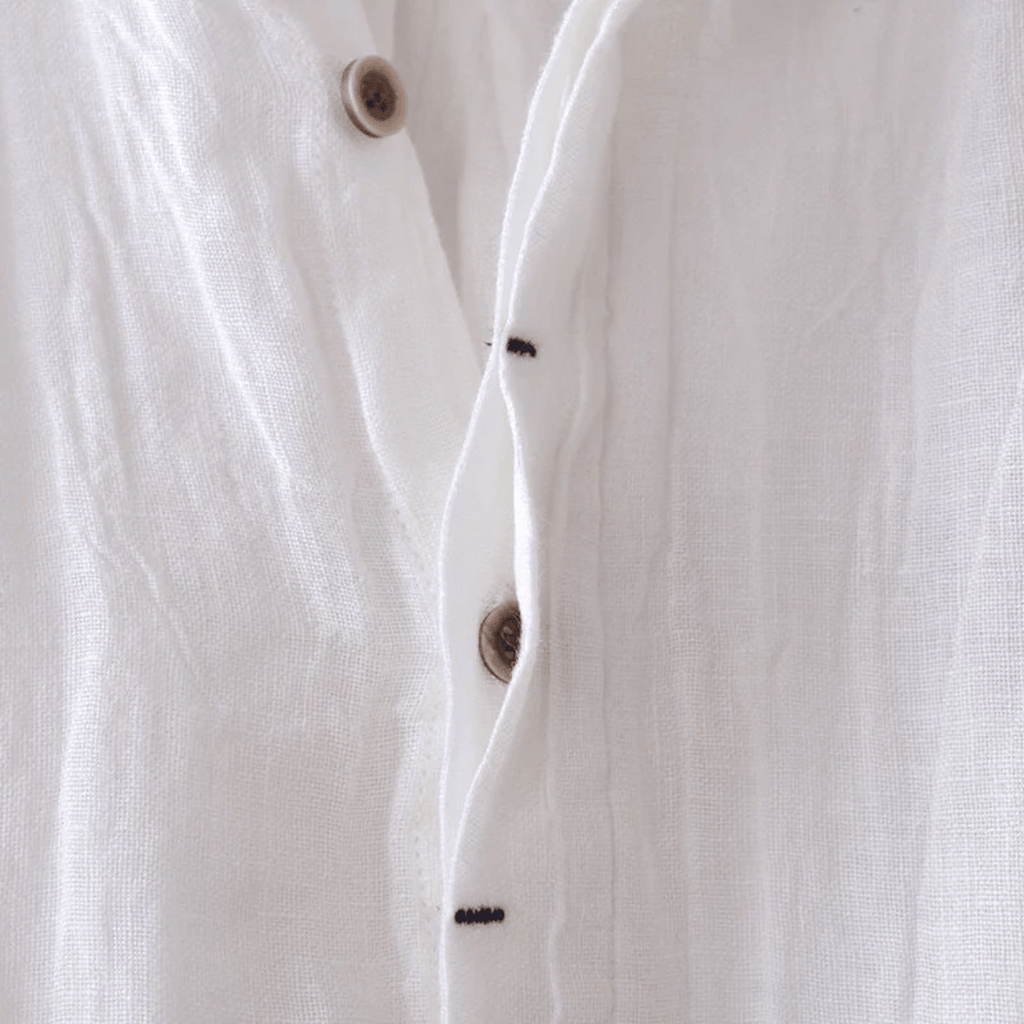 Camicia di Lino a Maniche Corte David - Eleganza Estiva per il Tuo Stile!