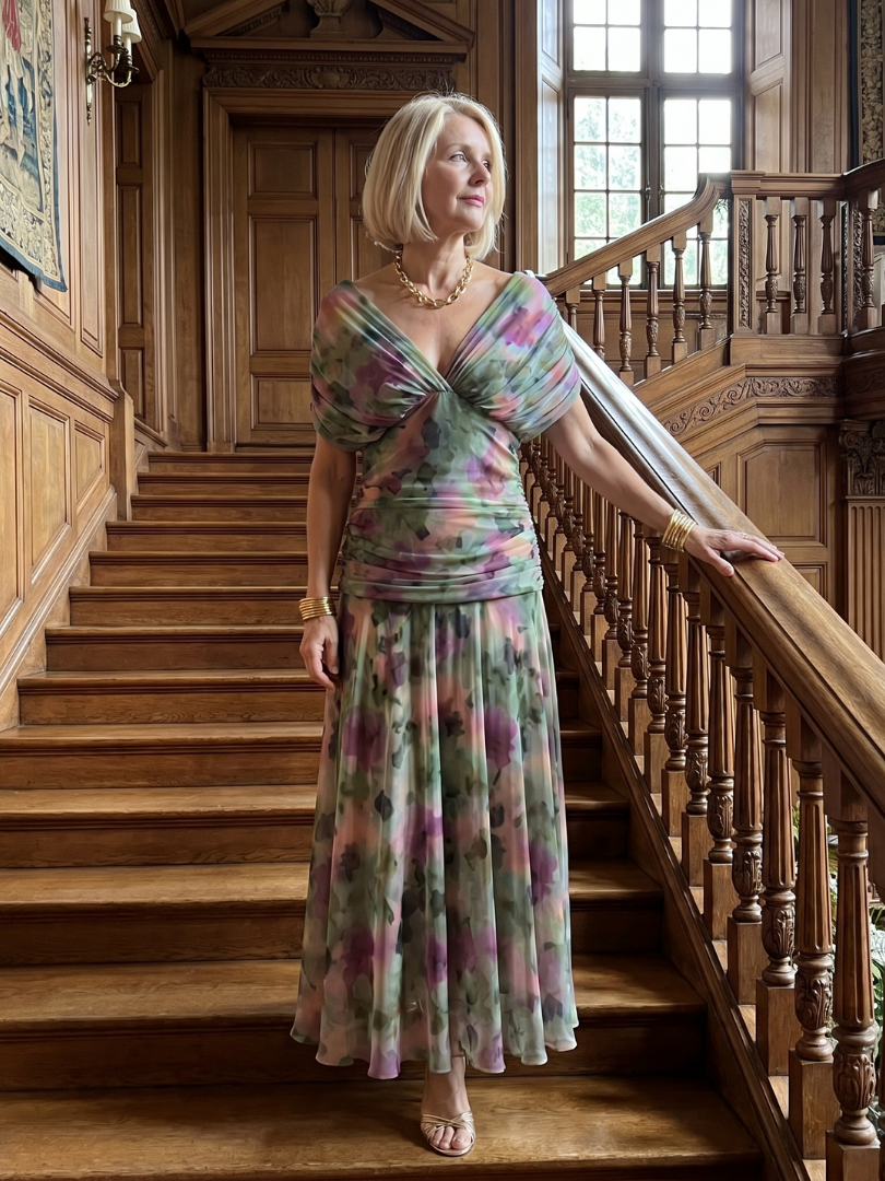 Calen | Vestito Midi Spalle Scoperte - Eleganza e Stile