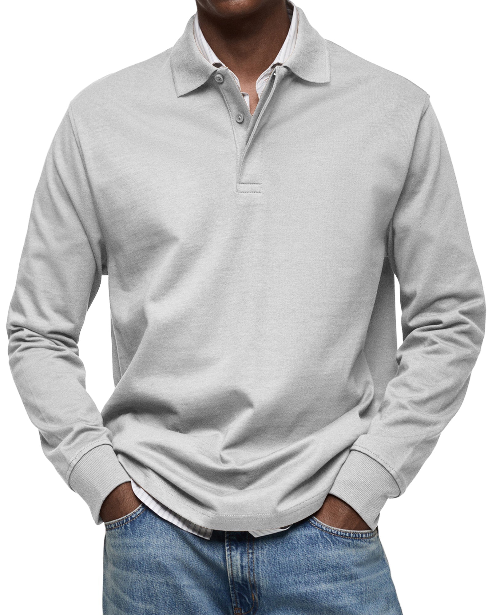 Maglietta Polo a Maniche Lunghe Alexandre Casual - Stile e Comfort per Ogni Occasione!