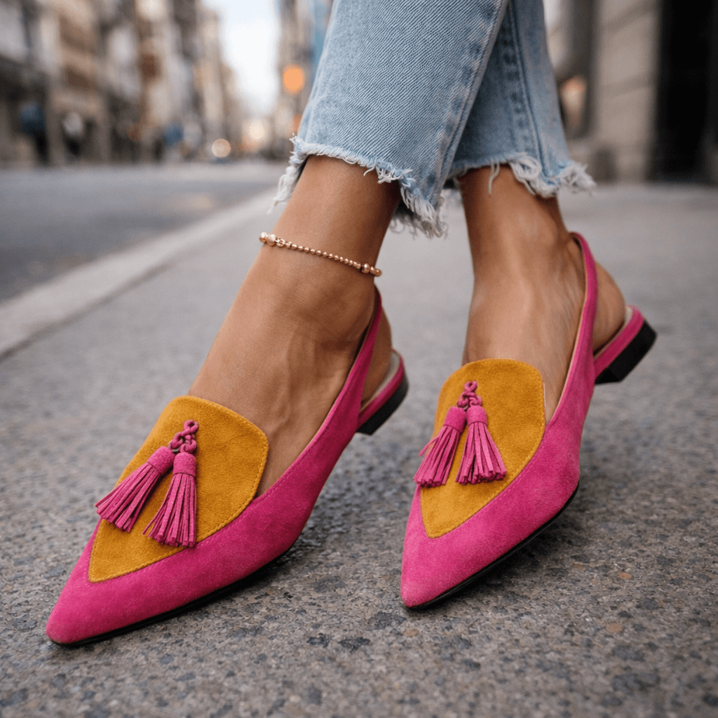 Eliza | Sandali Chic con Cinturini e Nappine - Stile e Comfort per Ogni Occasione!