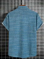Camicia Haroyan Trendy con Motivo a Righe e Quadri - Stile Unico per Ogni Occasione!
