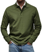 Maglietta Polo a Maniche Lunghe Alexandre Casual - Stile e Comfort per Ogni Occasione!