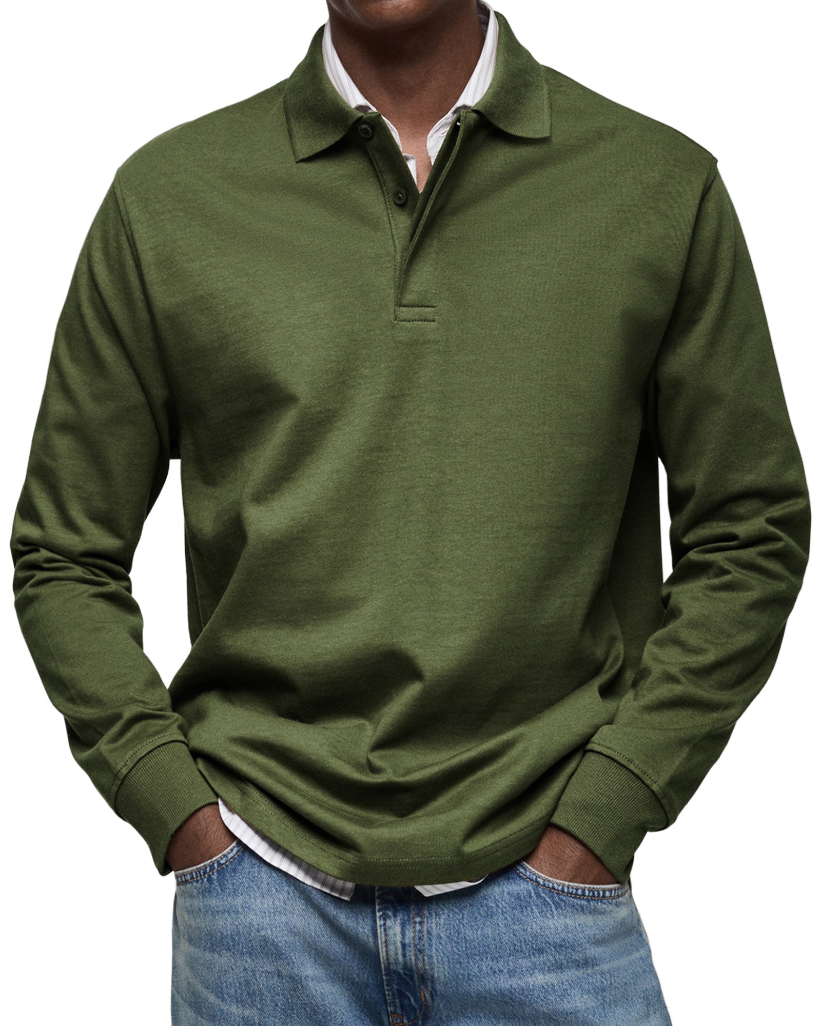 Maglietta Polo a Maniche Lunghe Alexandre Casual - Stile e Comfort per Ogni Occasione!