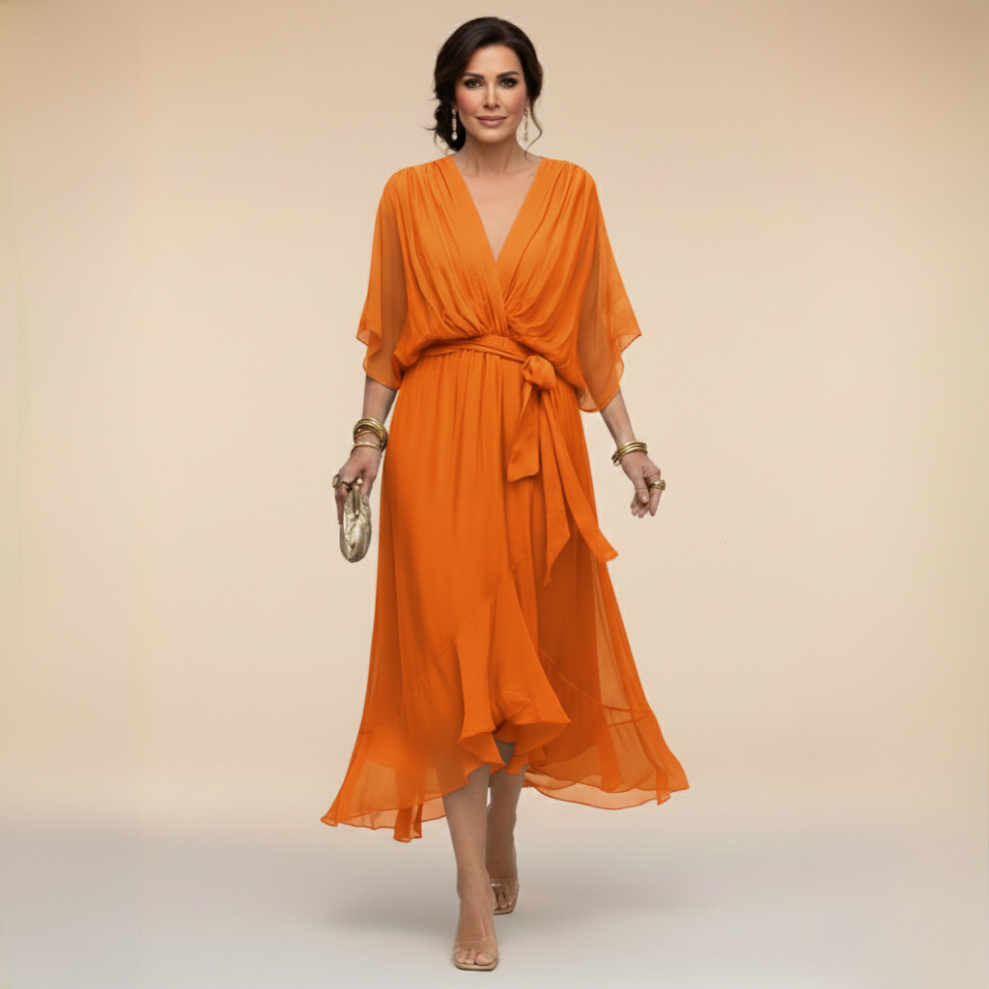 MONICA | Abito Chiffon Elegante e Leggero