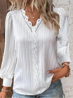 RENATA™ - Classico Top Plissettato Elegante