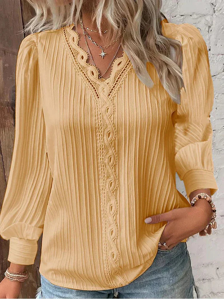 RENATA™ - Classico Top Plissettato Elegante