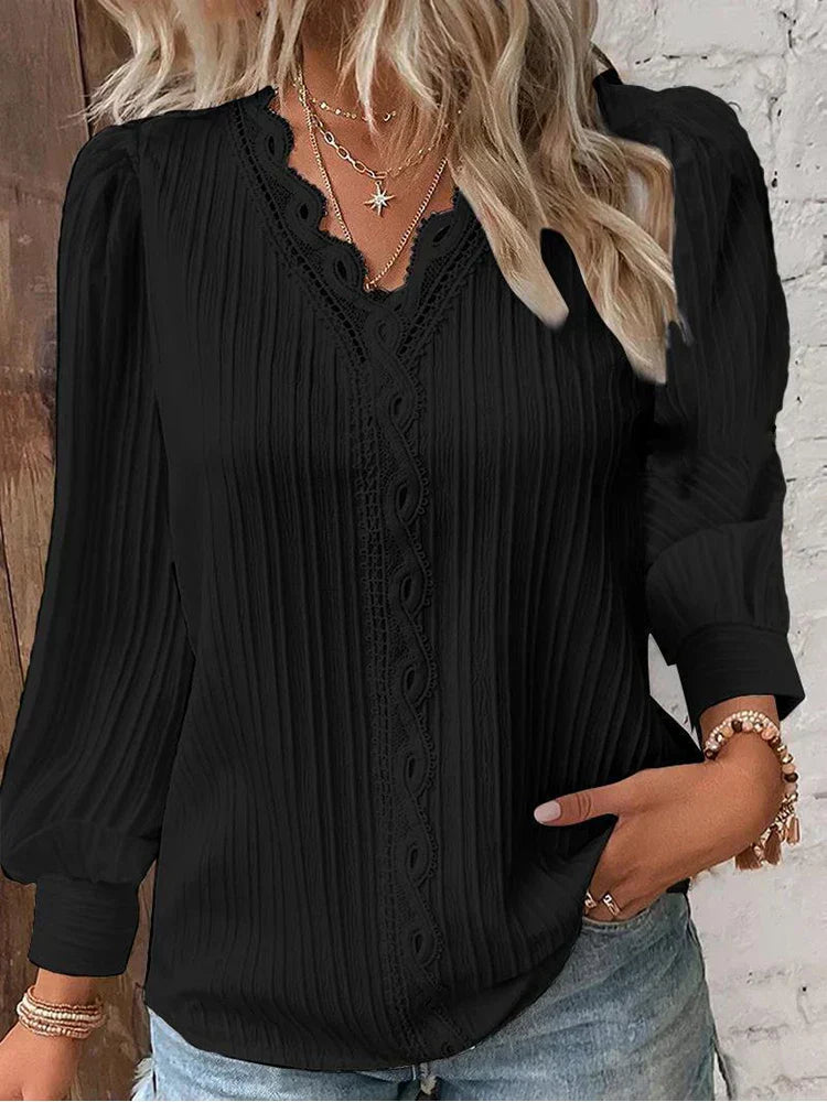 RENATA™ - Classico Top Plissettato Elegante