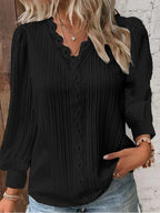 RENATA™ - Classico Top Plissettato Elegante