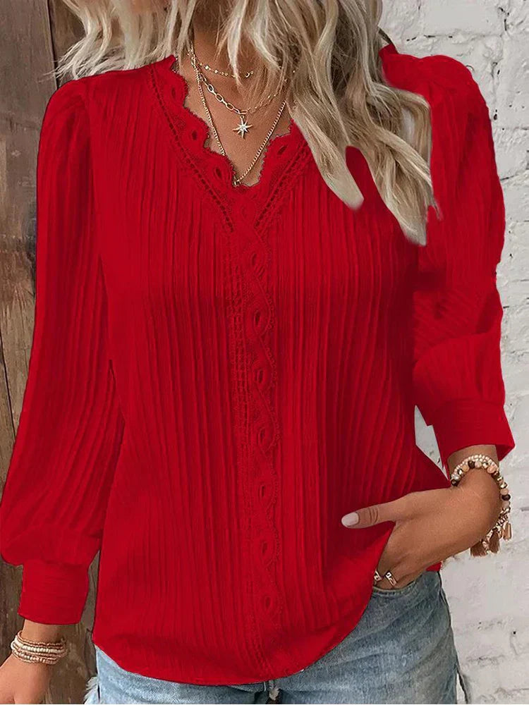 RENATA™ - Classico Top Plissettato Elegante