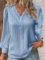 RENATA™ - Classico Top Plissettato Elegante