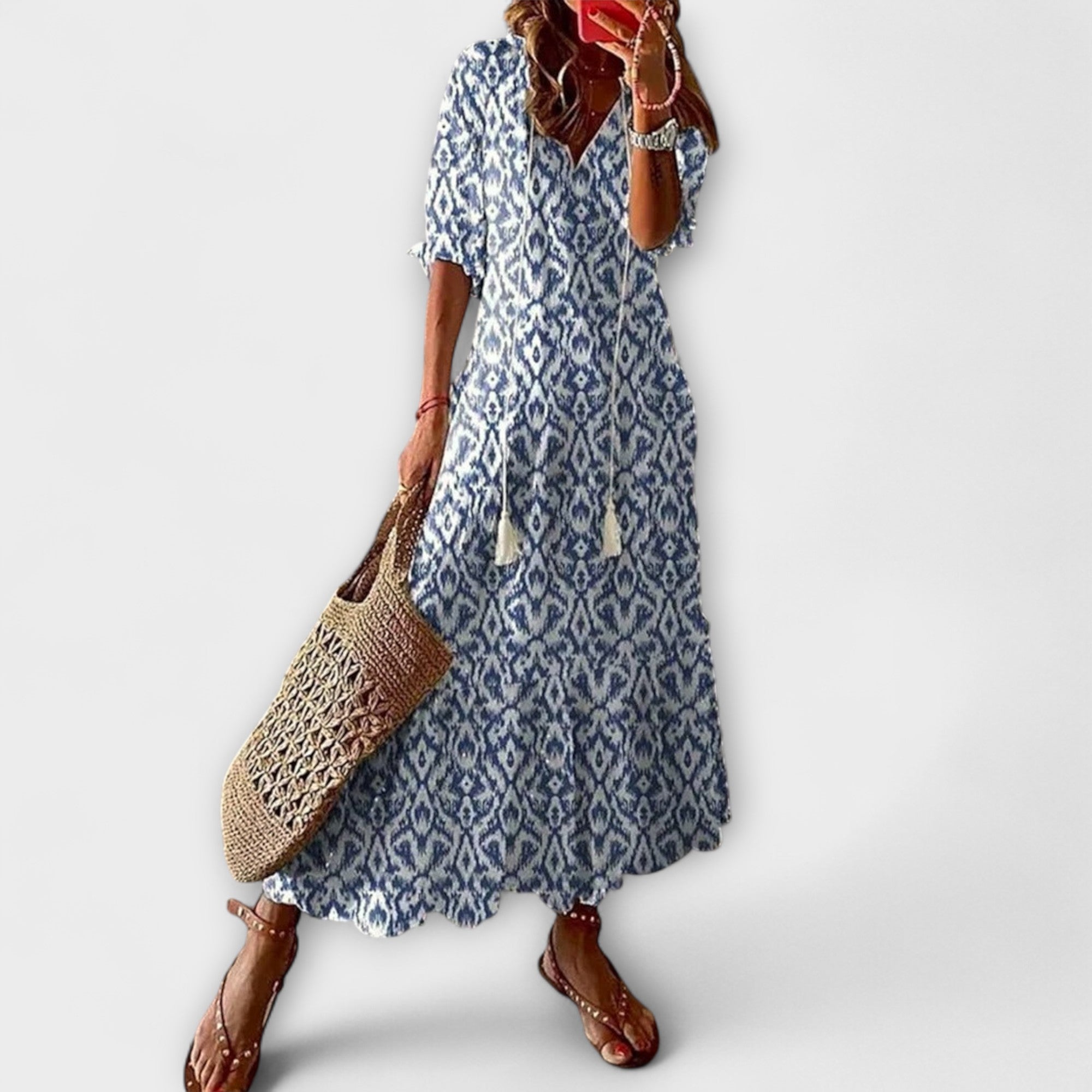 Anna — Abito Estivo Bohemien con Silhouette Leggera e Chic