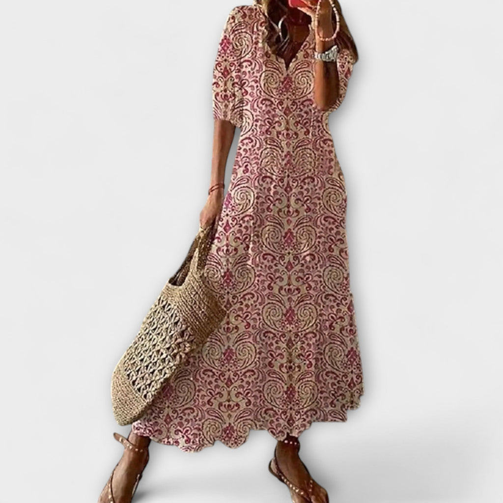 Anna — Abito Estivo Bohemien con Silhouette Leggera e Chic