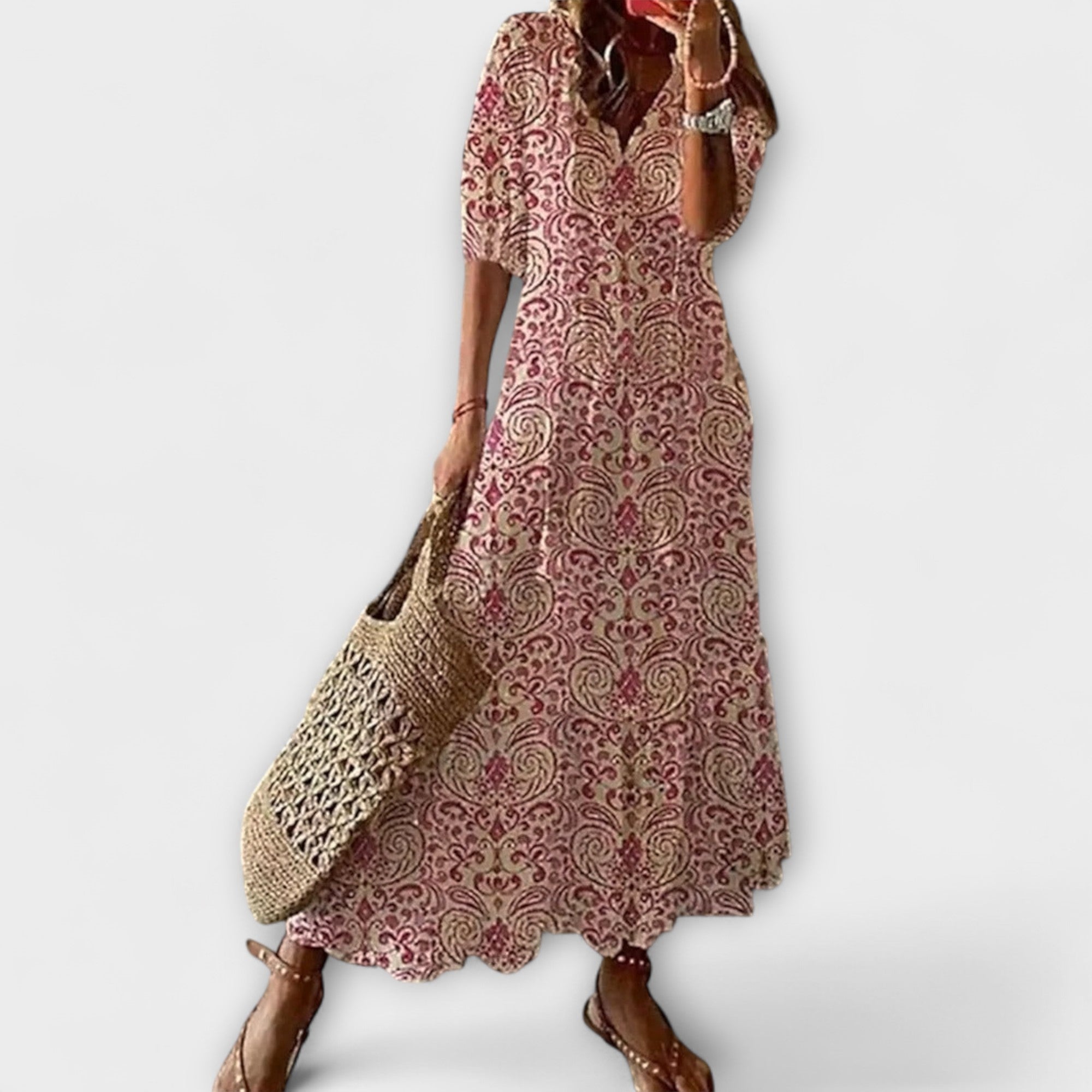 Anna — Abito Estivo Bohemien con Silhouette Leggera e Chic