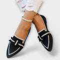Scarpe da Donna Eleganti con Suola Piatta e Design a Nodo - Comfort e Stile Unici!